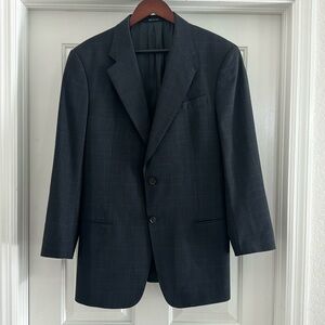 Armani Collezioni Suit Jacket & Pants. Lightly Used. Black with details. 42L
